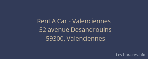 Rent A Car - Valenciennes