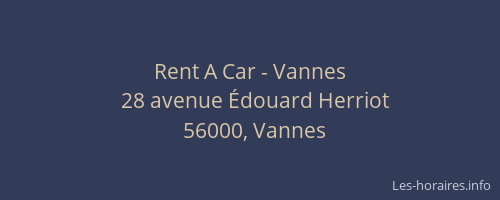 Rent A Car - Vannes