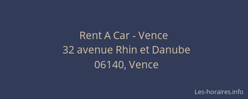 Rent A Car - Vence
