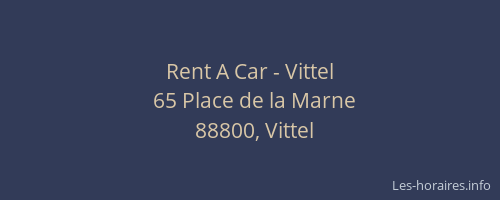 Rent A Car - Vittel