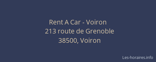 Rent A Car - Voiron