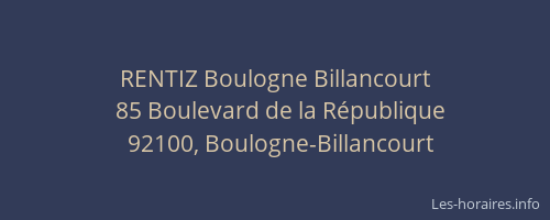 RENTIZ Boulogne Billancourt