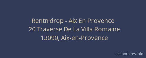 Rentn'drop - Aix En Provence