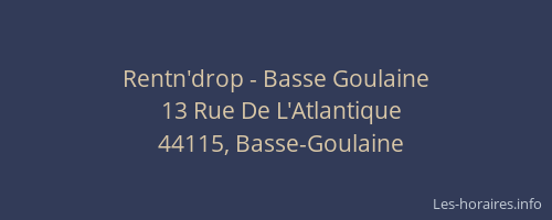 Rentn'drop - Basse Goulaine