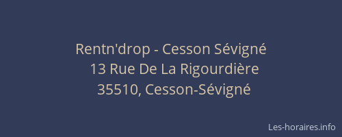 Rentn'drop - Cesson Sévigné