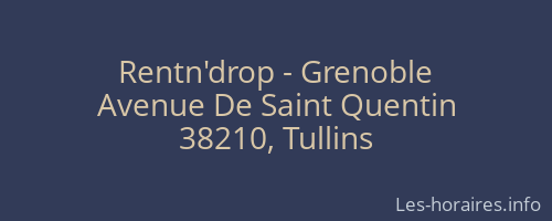 Rentn'drop - Grenoble
