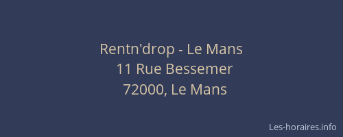 Rentn'drop - Le Mans