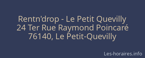 Rentn'drop - Le Petit Quevilly