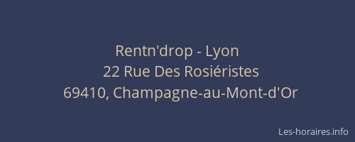 Rentn'drop - Lyon
