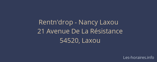 Rentn'drop - Nancy Laxou