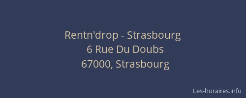Rentn'drop - Strasbourg