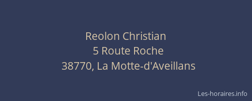 Reolon Christian