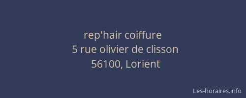 rep'hair coiffure