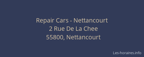 Repair Cars - Nettancourt