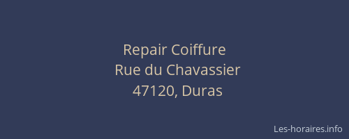 Repair Coiffure