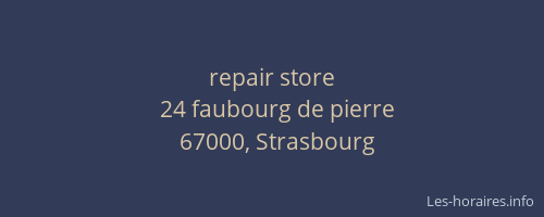 repair store