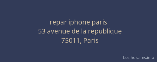 repar iphone paris
