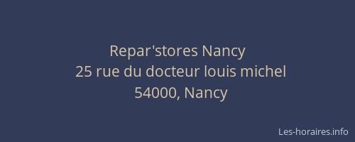 Repar'stores Nancy