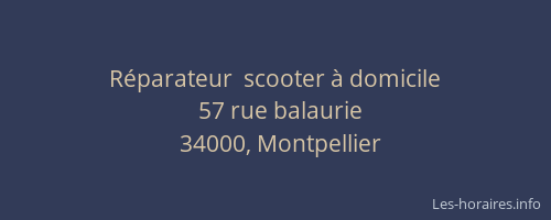 Réparateur  scooter à domicile