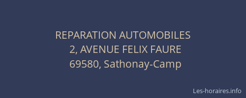 REPARATION AUTOMOBILES