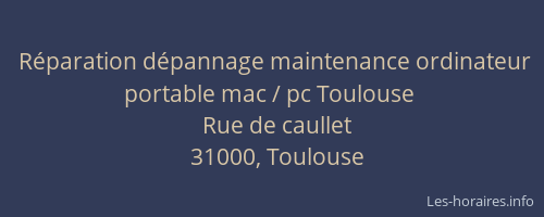 Réparation dépannage maintenance ordinateur portable mac / pc Toulouse
