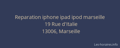 Reparation iphone ipad ipod marseille
