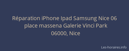 Réparation iPhone Ipad Samsung Nice 06