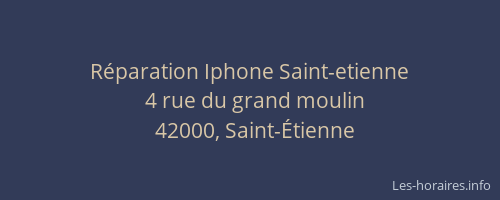 Réparation Iphone Saint-etienne