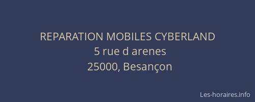 REPARATION MOBILES CYBERLAND