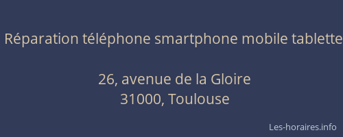 Réparation téléphone smartphone mobile tablette