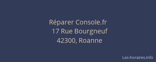 Réparer Console.fr