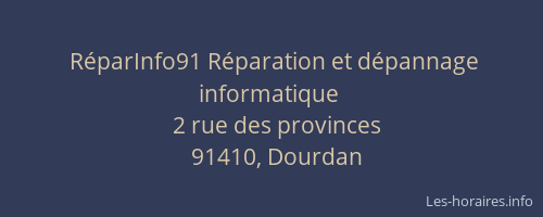 RéparInfo91 Réparation et dépannage informatique