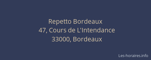 Repetto Bordeaux