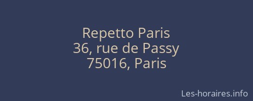 Repetto Paris