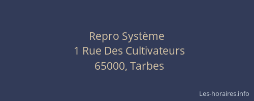 Repro Système