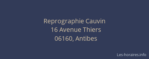 Reprographie Cauvin