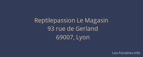 Reptilepassion Le Magasin