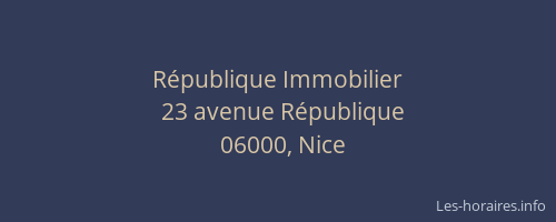 République Immobilier