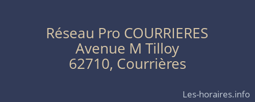 Réseau Pro COURRIERES