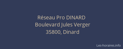 Réseau Pro DINARD