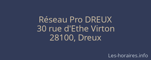 Réseau Pro DREUX