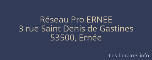Réseau Pro ERNEE