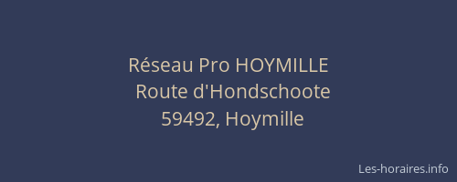 Réseau Pro HOYMILLE