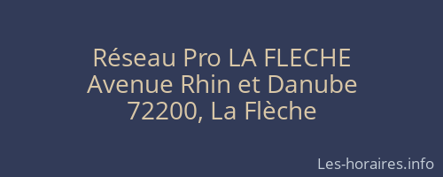 Réseau Pro LA FLECHE
