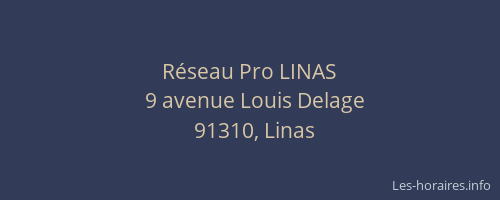 Réseau Pro LINAS