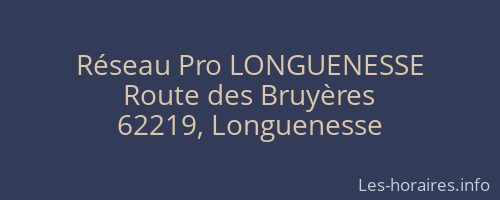 Réseau Pro LONGUENESSE