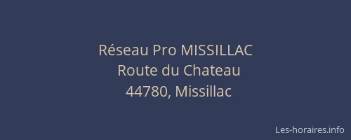 Réseau Pro MISSILLAC