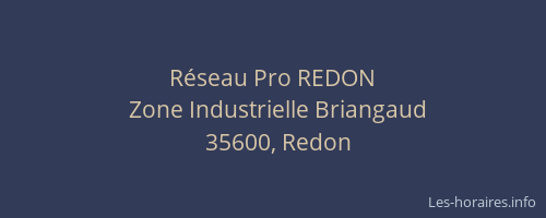 Réseau Pro REDON