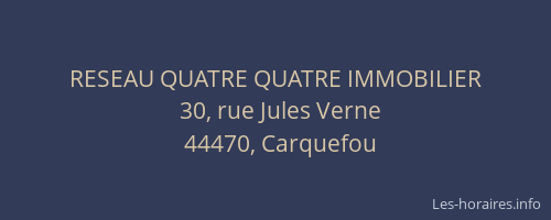 RESEAU QUATRE QUATRE IMMOBILIER