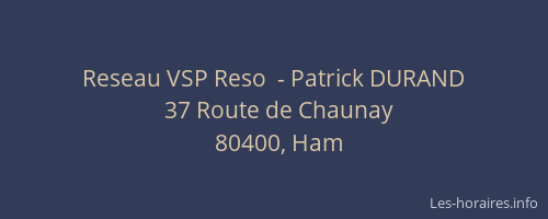 Reseau VSP Reso  - Patrick DURAND